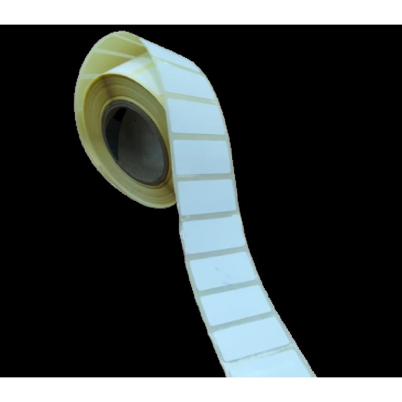 30X12MM TEKLİ TERMAL ETİKET (1000) SARIM