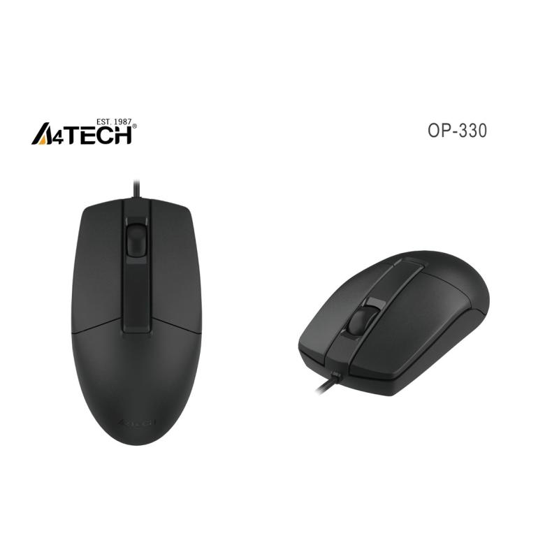 A4 TECH OP-330 USB SİYAH V-TRACK 1200 DPI MOUSE