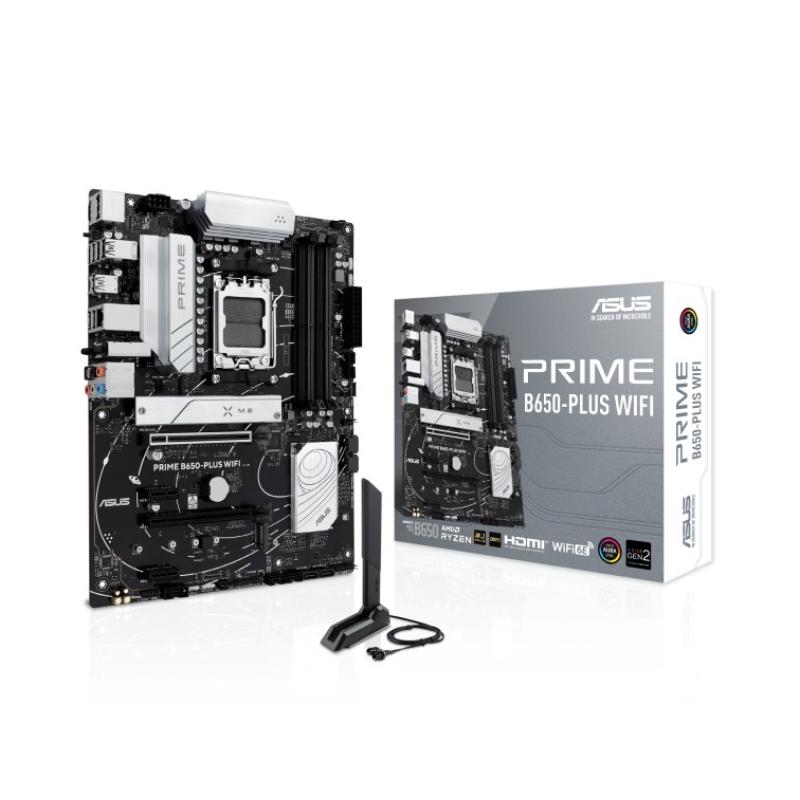 ASUS PRIME B650-PLUS WIFI AM5 DDR5 Ses+2.5GLan HDMI DP 2xM2 USB3.2 ATX