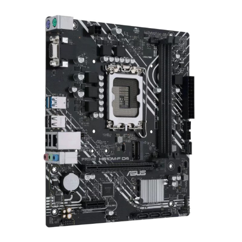 ASUS PRIME H610M-F D4 R2.0 1700P DDR4 SES GLAN HDMI SATA3 USB2.0 mATX