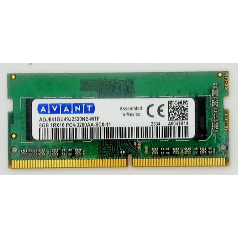 Avant DDR4 8GB 3200MHZ SODIMM Notebook Ram