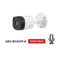 DAHUA 2MP Sesli 3.6mm 4ın1 IR BULLET HD-CVI KAMERA HD-HAC-B1A21P-A AHD-CVI KAMERA BULLET  KAMERA
