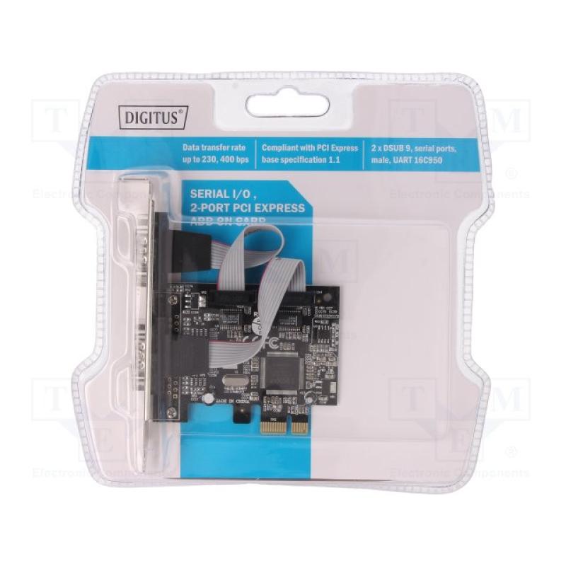 DIGITUS DS-30000-1 2xPort RS232 Seri PCI Express Kartı