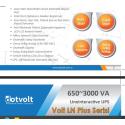 DOTVOLT VOLT LN PLUS 1600 VA Line İnteractive Ups Güç Kaynağı UPS.ON.0012 Dahili Akü2 x 12V 9Ah