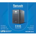 DOTVOLT VOLT MN 3KVA 6x12V/9AH Akülü ONLİNE 1F/1F LCD Ekranlı 5/10 DK UPS UPS-00014