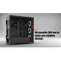 EMPOUSA EMG-17XN 750W 80 PLUS  4X120MM FAN RGB + Gaming ATX KUMAND VAR