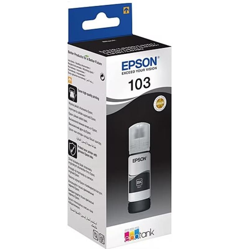 EPSON (T00S14A)BLACK (103) 70ML L1110/L3100/L3101/ 3110 3111 3116 3150 3151 3156 3160 5190