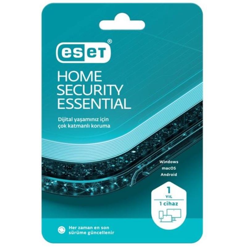 ESET HOME SECURITY ESSENTIAL 1 KULLANICI 1 YIL BOX