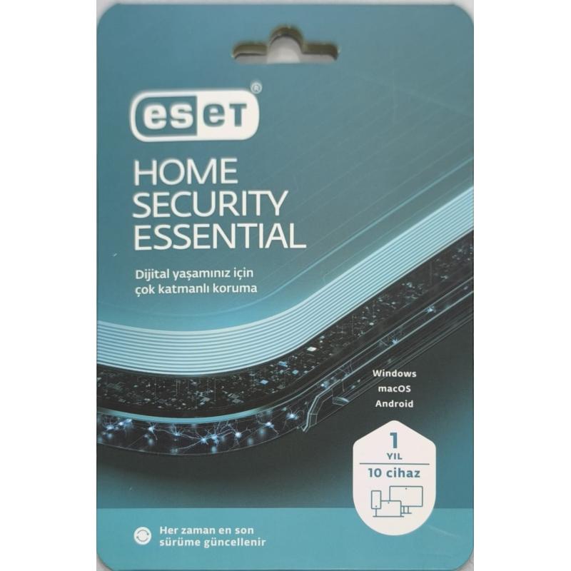 ESET HOME SECURITY ESSENTIAL 10 KULLANICI 1 YIL BOX