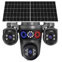 ESVISION ES-7020 4 LENS AOV ÇİFT PANEL ÇAKARLI 4G CAMERA 2MP X4  12MP  Dış Mekan Güvenl  Kam – 360° Tam Alan Görüş SOLAR