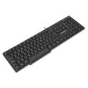 EVEREST KB-517U Siyah USB Q 2MT BAKIRKABLOLU  Standart Klavye