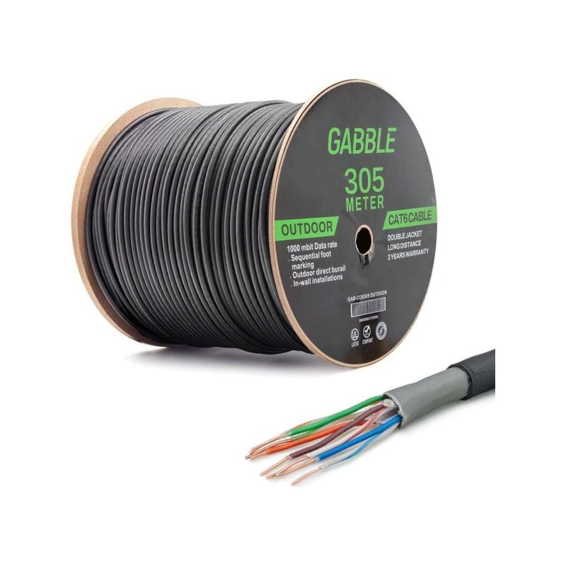 GABBLE GAB-CDK305 CAT6 DIŞ 305mt ORTAM KABLO OD 0.57M