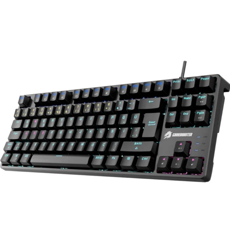 GAMEBOOSTER G23B Enigma TKL Rainbow RED SWITCH Mekanik Siyah Gaming Klavye