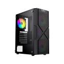 GAMEBOOSTER GB-PW908B 650W USB 3.0, ATX Mesh, Fixed 4xRGB Fan, Siyah Kasa 