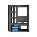 GAMEBOOSTER GB-PW908B 650W USB 3.0, ATX Mesh, Fixed 4xRGB Fan, Siyah Kasa 