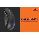GAMEBOOSTER M11 Dire RGB Aydınlatmalı Siyah Profesyonel Gaming Mouse