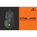 GAMEBOOSTER M12 Vital RGB Aydınlatmalı Beyaz Profesyonel Gaming Mouse