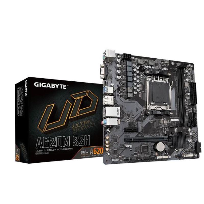 GIGABYTE A620M-S2H AM5 DDR5 SES GLAN DP/HDMI/VGA SATA3 USB3.2 mATX
