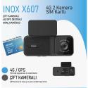 INOX-X607 FULL HD  2MP 4G GPS DESTEKLİ ÇİFT YÖNLÜ ARAÇ İÇİ KAMERA