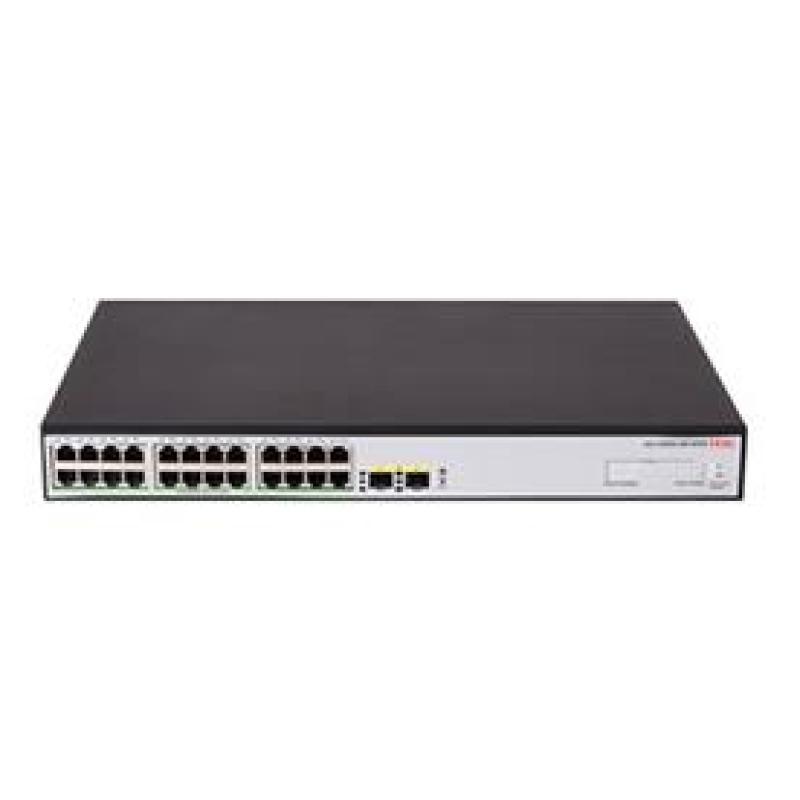 H3C S1600V2-26P-HPWR 24 PORT 10/100/1000 370W POE +2SFP YONETILEBILIR SWITCH