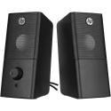 HP DHS-2101S 6W Siyah Multimedia Speaker Hoparlör 2-3W 150Hz-20KHz 85dB 3dB 4ohm-2  3.5m Multimedia Speaker Hoparlör