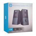 HP DHS-2101S 6W Siyah Multimedia Speaker Hoparlör 2-3W 150Hz-20KHz 85dB 3dB 4ohm-2  3.5m Multimedia Speaker Hoparlör