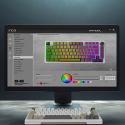 INCA IKG-455 EMPOUSA GASKET HOT SWAP POSH TRİ-MODE MAKRO RGB MEKANIK GAMING KLAVYE-BEYAZ kablosuz ve kablolu kulanma özl