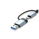 INCA IUTP-7T USB/Type-C Hub X5 USB 3.0 + 2 Type-C Aluminyum Kasa ÇOKLAYICI 
