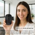 INCA IWM-289T Kablosuz siyah Ergonomic Design Şarjlı Mouse