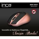 INCA IWM-396GT 1600 DPI SESSİZ ROSE GOLD WIRELESS MOUSE