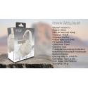 INCA Ibk-503b Kablosuz 5.3 Bluetooth Hafıza Kart Destekli Kulak Üstü Kulaklık Bej BEYAZ