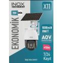 INOX X11 2MP 3.6mm  4G ESİM DESTEKLİ SOLAR KAMERA Ses algılama 20Mt 