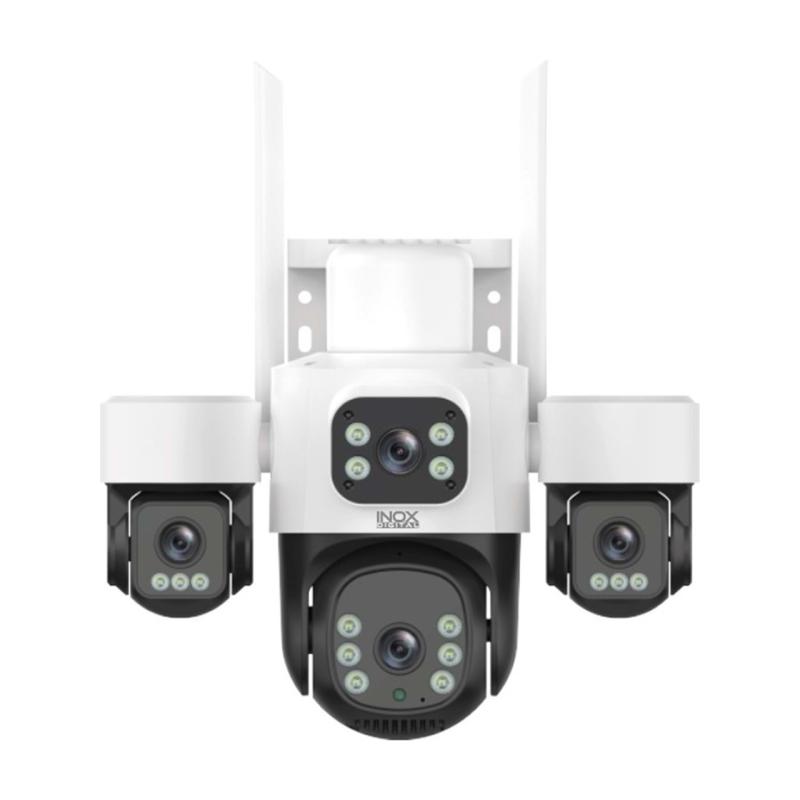 INOX-X114 4x3MP Dört Lensli Wifi Ptz Kamera Beyaz Renkli Su Geçirmez Tüm Mekanlar İçin
