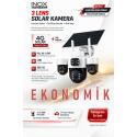 INOX-X13 3LENS 4G ESİM SOLAR KAMERA  2+2+2 MP 1920X1080 Ses algılama 20Mt Solar Panel+ Dahili Batarya