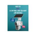INOX-X15 2MP 2+2MP 1920X1080 DUAL LENS 3.6mm AOV HİEASY 4G PTZ KAMERA