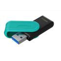 KINGSTON 128GB DTXS/128GB USB 3.2 Gen1 DataTraveler ExodiaS (Black/Turquoise) Flash Bellek