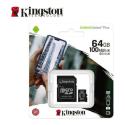 KINGSTON Canvas Select Plus 64GB U1,V10,Class 10,FHD 100MB/s,100MB/s microSDXC UHS-I HAFIZA KARTI+ADAPTÖRLÜ