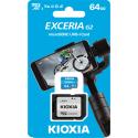 KIOXIA 64GB EXCERIA MicroSD C10 U1 UHS1 LMEX2L064GG2 Kart