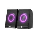 LENOVO LECOO DS100 1+1 Siyah 6w RMS Hoparlör RGB Ledli