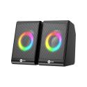 LENOVO LECOO DS100 1+1 Siyah 6w RMS Hoparlör RGB Ledli