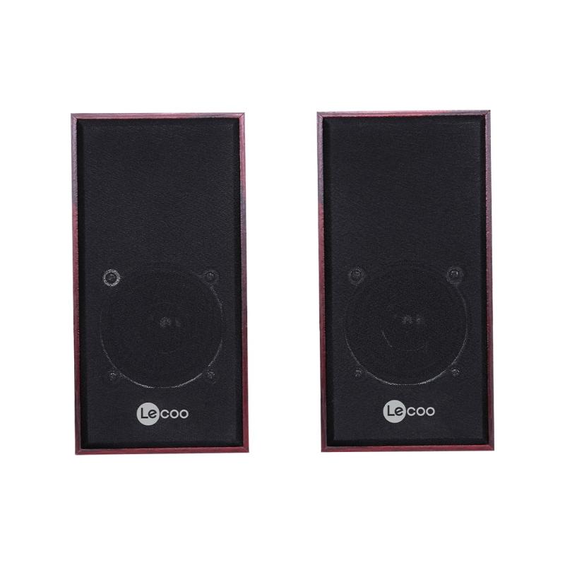 LENOVO LECOO DS105 1+1 Siyah 5w RMS Hoparlör Ahşap Speaker