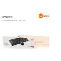 Lenovo Lecoo KW200 Q KABLOSUZ SİYAH KLAVYE&MOUSE SET