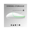 Lenovo Lecoo WS210 Bluetooth & 2.4G WiFi Kablosuz Şarjlı MOUSE BEYAZ