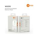 Lenovo Lecoo WS210 Bluetooth & 2.4G WiFi Kablosuz Şarjlı MOUSE BEYAZ