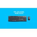 LOGITECH MK295 SİYAH Q KABLOSUZ 920-009804 KLAVYE MOUSE SET Sessiz 