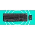 LOGITECH MK295 SİYAH Q KABLOSUZ 920-009804 KLAVYE MOUSE SET Sessiz 