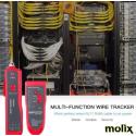 Molix Lüks Çantalı Kablo Bulucu ve Tester  MX-8020