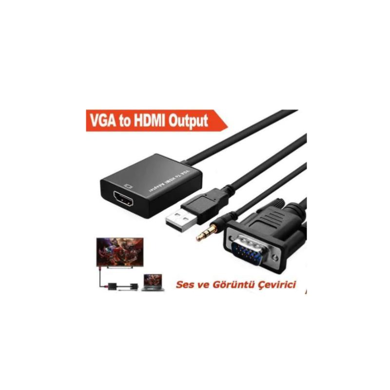 MOLİX MX-1250 VGA TO HDMİ SES GİRİŞLİ ÇEVİRİCİ