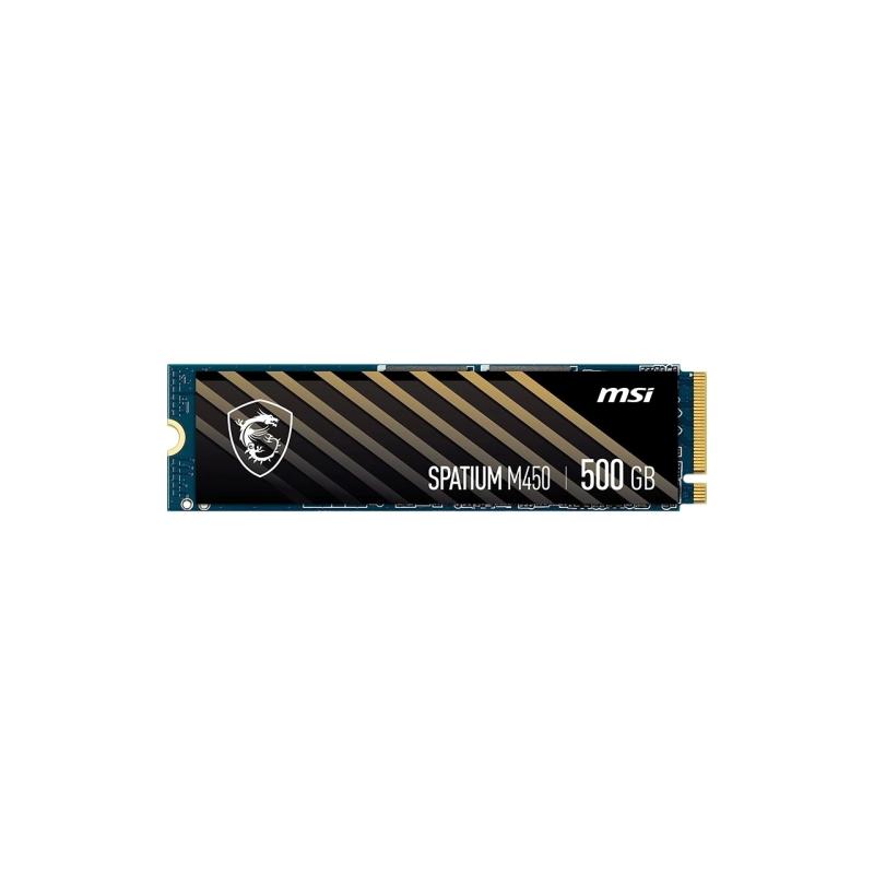 MSI 500GB SPATIUM M450 NVME M.2 SSD R:3600 W:2300,PCIe 4.0,3D NAND,Gen4