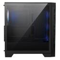 MSI MAG FORGE 320R AIRFLOW A-RGB ATX Siyah Mid Tower Kasa PSU YOK Temperli Cam,4x120MM